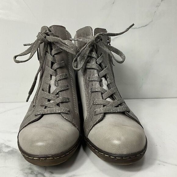 SPRING STEP Wedge Heel Ankle Booties - Picture 4 of 7